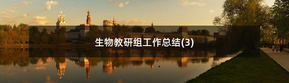 生物教研组工作总结(3)